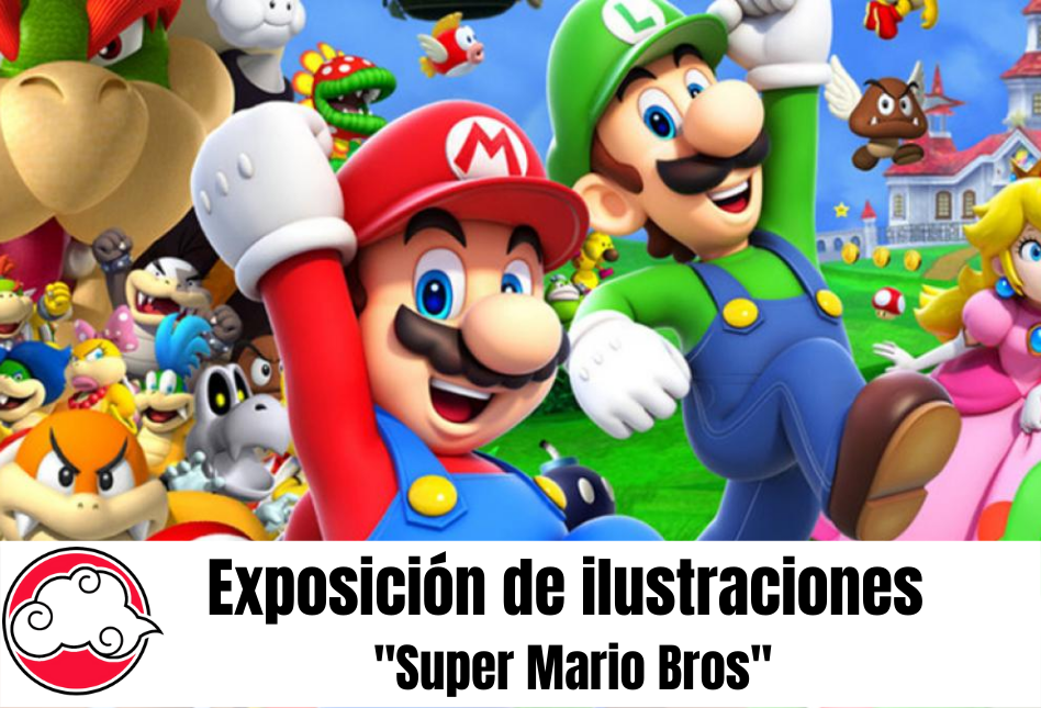 Exposicion-de-ilustraciones-Super-Mario-Bros-Banner